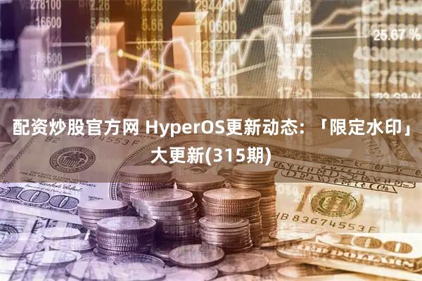 配资炒股官方网 HyperOS更新动态: 「限定水印」大更新(315期)
