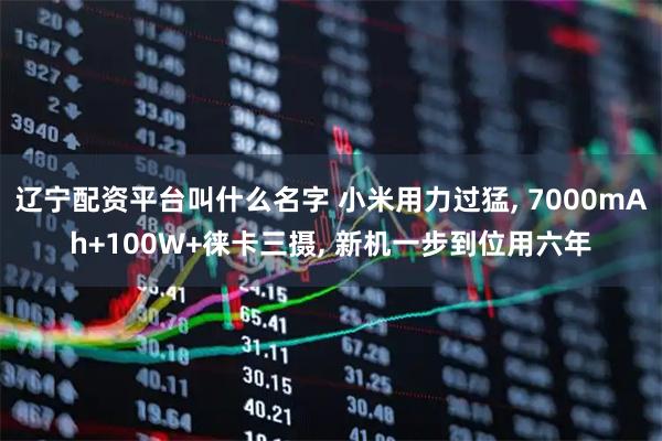 辽宁配资平台叫什么名字 小米用力过猛, 7000mAh+100W+徕卡三摄, 新机一步到位用六年
